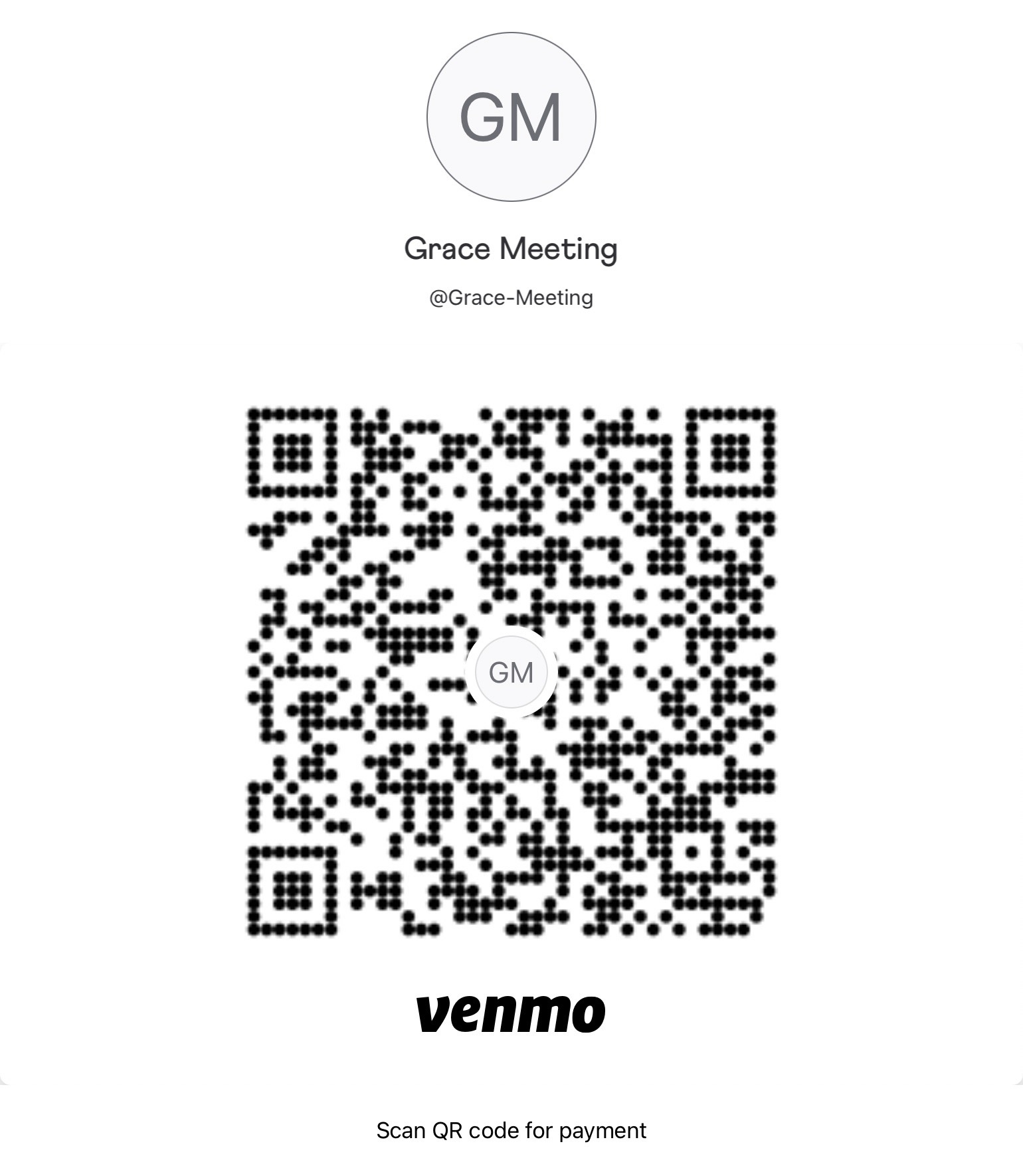 QR Code for Venmo